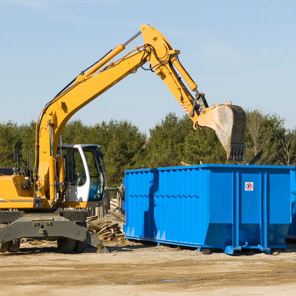 can i choose the location where the residential dumpster will be placed in Sandstone